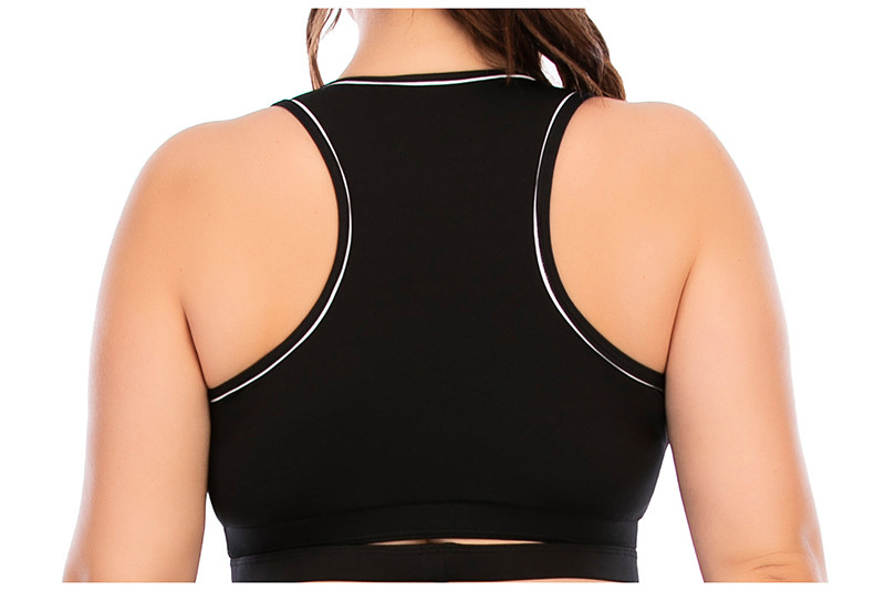 Stand Collar Plus Size 3 Piece Yoga Sets Side Pocket Squat Proof Womens Gym Set