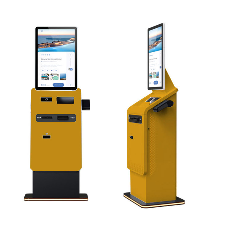 User-Friendly Self Service Currency Exchange Kiosk with Cash Dispenser and QR Code Scanner