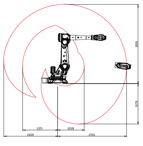 ODM Abb Welding Robots 90kg IRB 5710-90/2.7 Six Axis Robot Arm