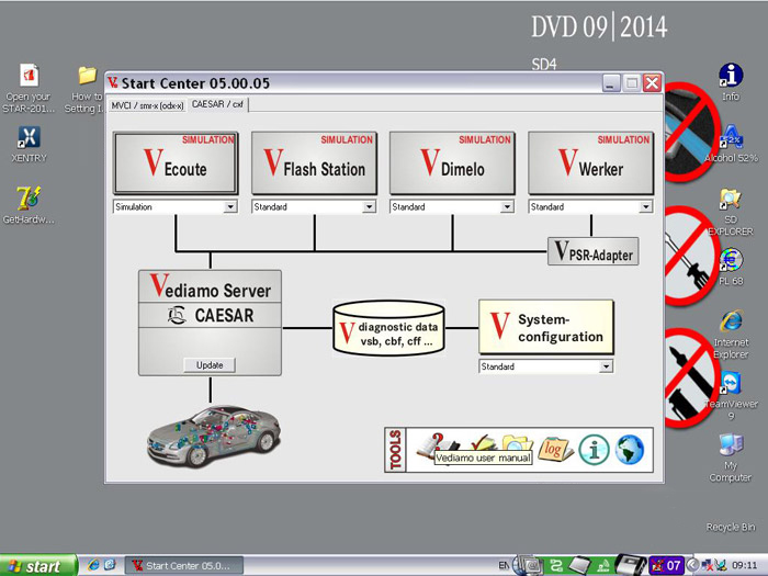 Vediamo Development and Engineering Software V05.00.05 for MB SD C4 Suitable for All Serial Number