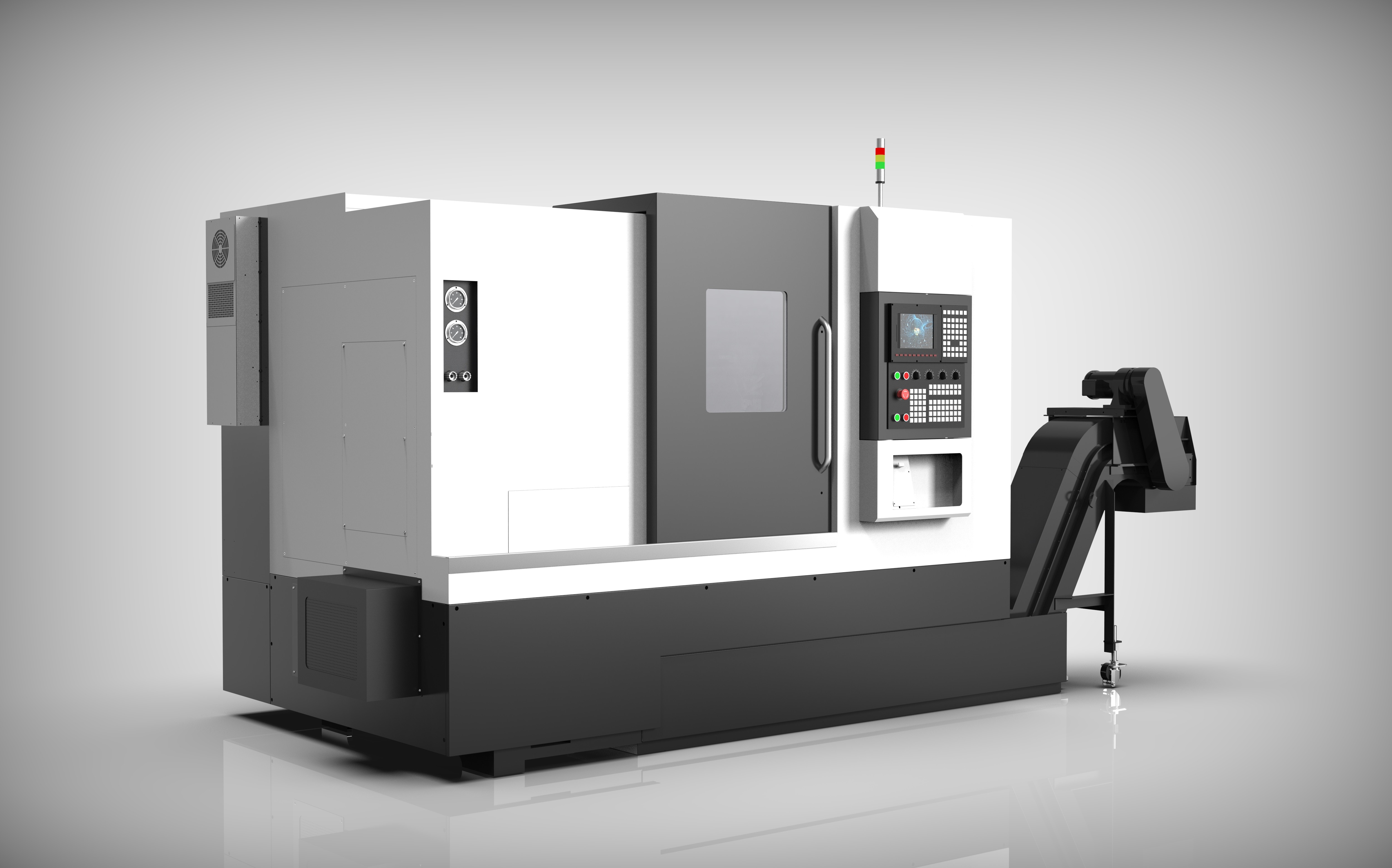  3.6T 5052Y CNC Lathe With 500mm Machining Length ±50mm Y Axis Travel Manufactures