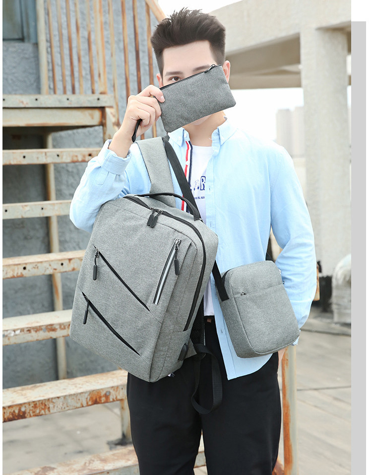 Multi Color Backpacks Sets ODM Men Ladies Universal Student Travel Backpack