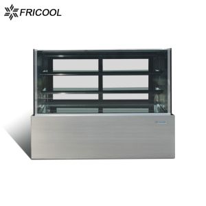 Rectangular cake showcase refrigerator pastry display chiller with CE/ETL for