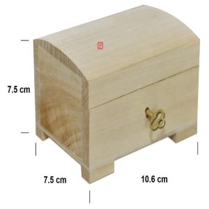Customized Large Lidded Wooden Box Toy Keepsake Plain Unpainted