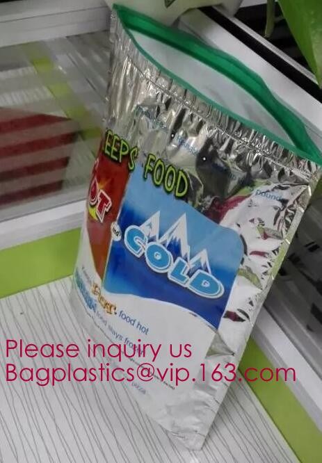 Aluminum Foil Food Use Disposable Cooler Bag Insulated Thermal Bag Organizer Storage Frozen Lunch Bag bagease bagplastic