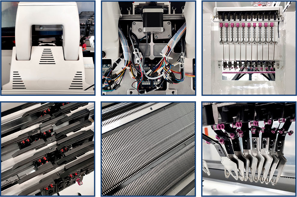 Jersey Knit Fabric Sweater Flat Knitting Machine 80inch 5G Dual System
