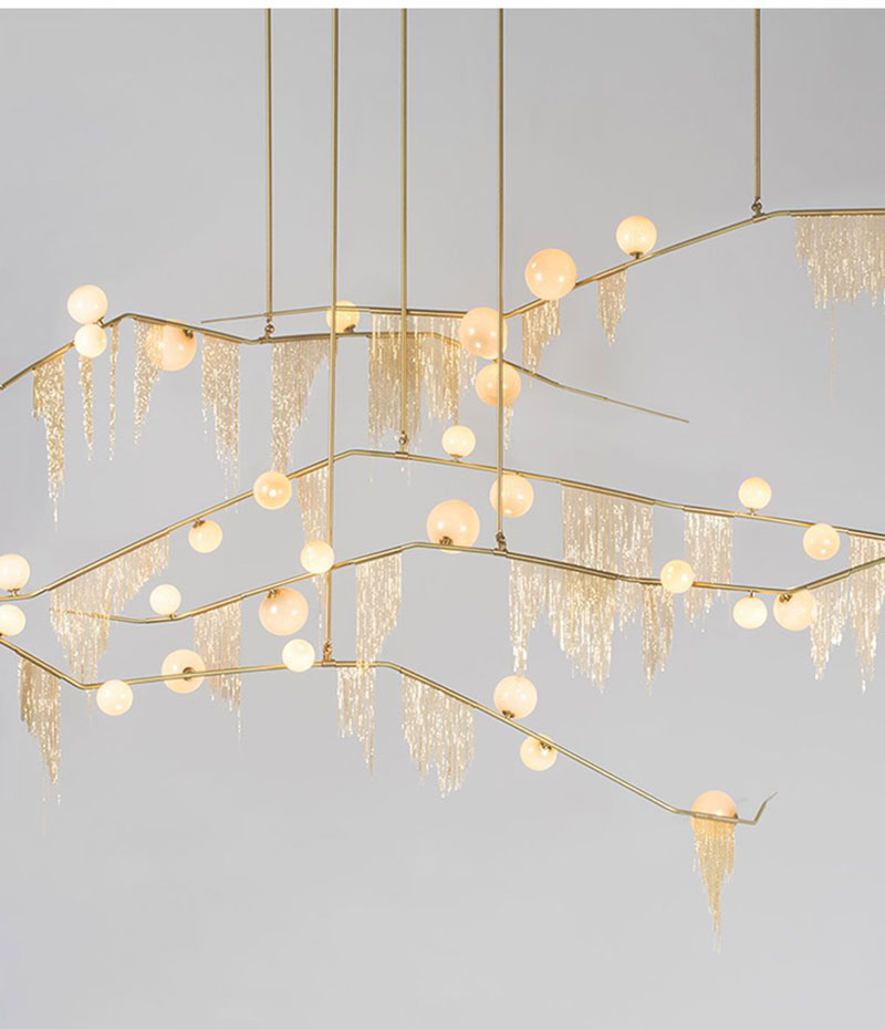 Modern Lamp Chain Suspension lamp Living room Bedroom salon lounge lights（WH-CC-27)