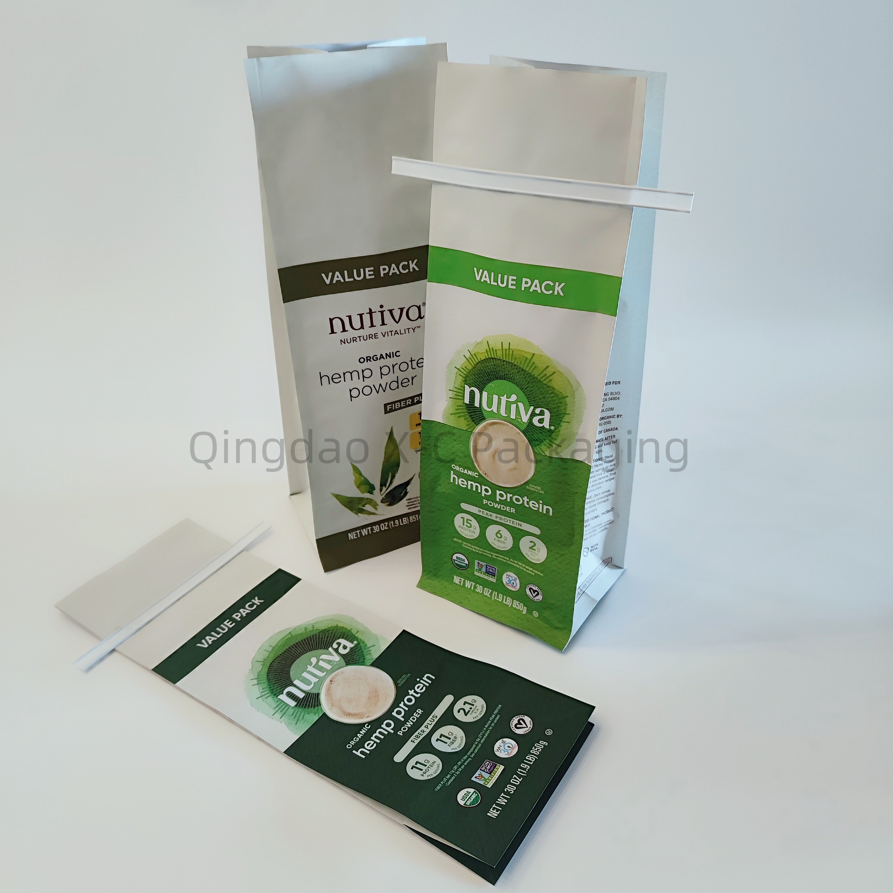 Customized Printed 8 Side Seal Bag Tin Tie Stand Up Pouch Resealable Food Packaging