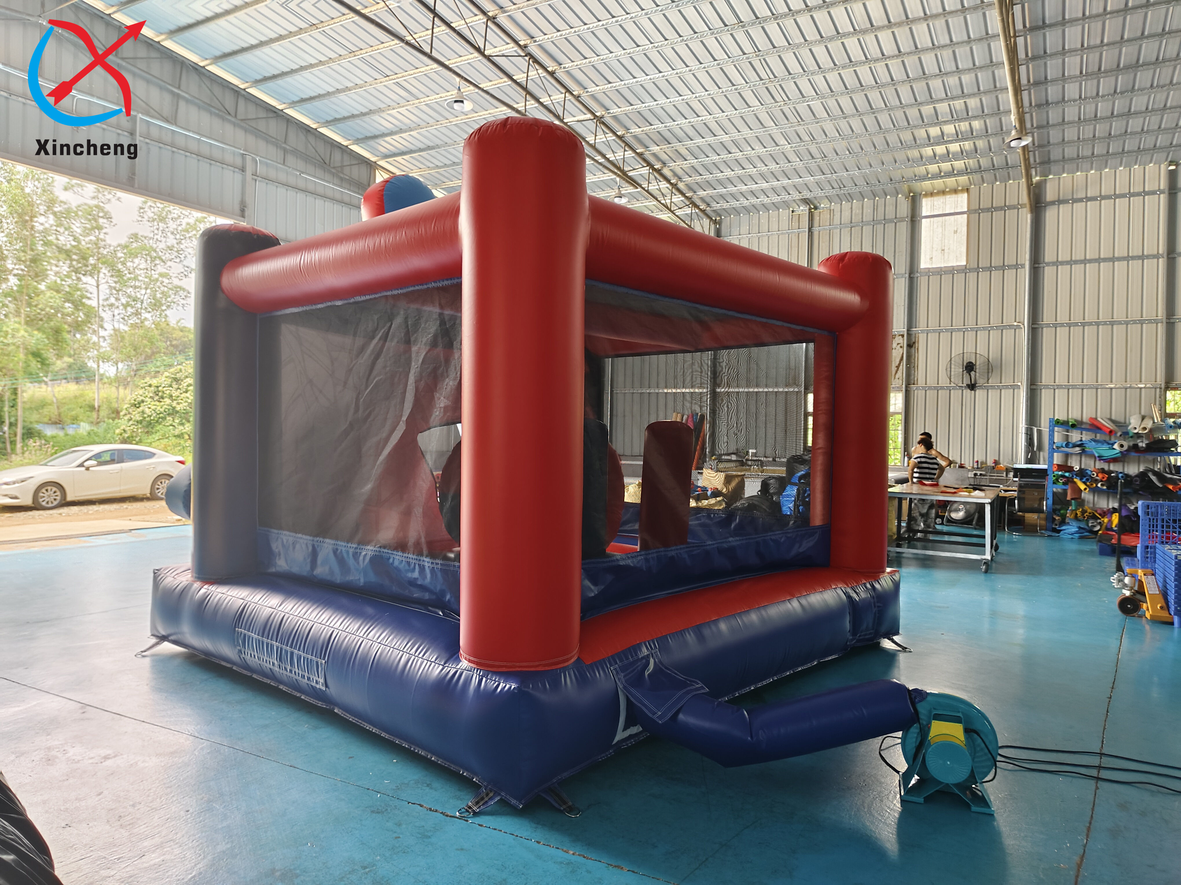 Commercial Grade Spiderman Theme Inflatable Bouncy House Castle Jumping House