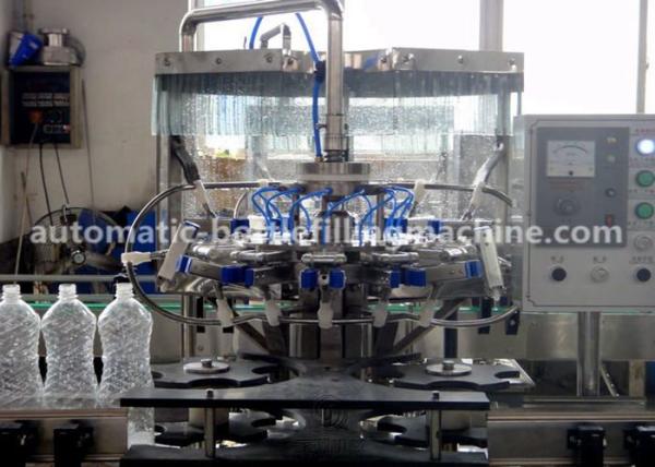 220V / 380V Water Bottle Filling Machine Clip Bottleneck Technology With 1L Pet