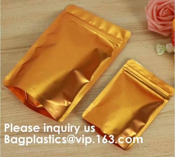 Semi-Clear Window Hang-Hole Stand-Up k Pouch,Aluminum Packaging Bags Laser k