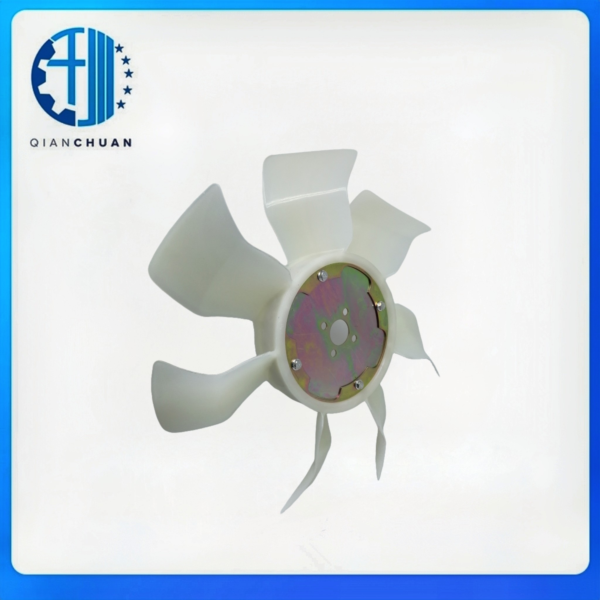 Cooling Fan 1C010-74110 Compatible With Kubota V3600 Engine KX080-3 Excavator