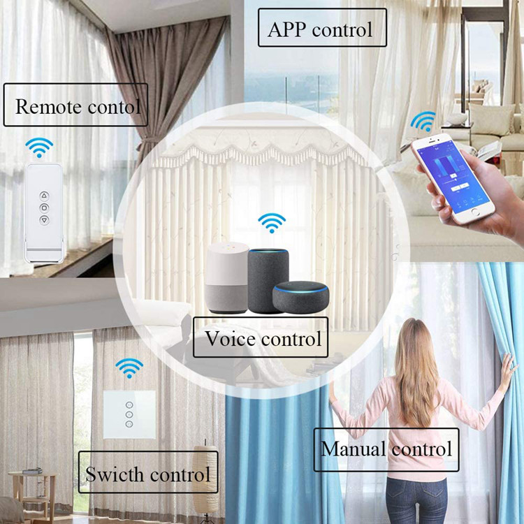 WiFi Remote Control Drapery System Smart Curtain Motor Alexa Home Assistant Control