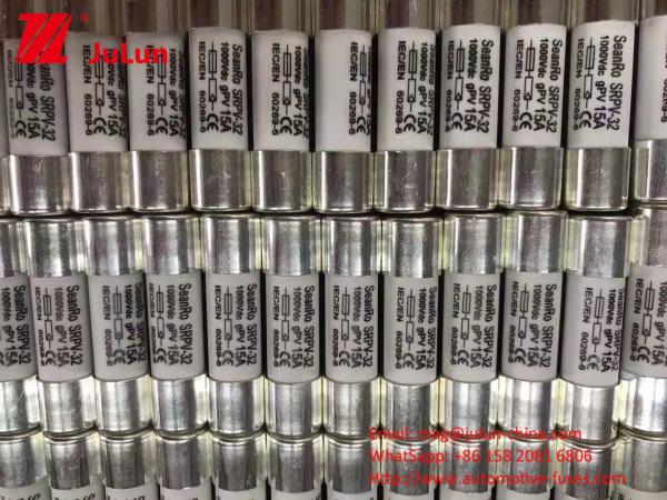 Cylindrical Solar PV Fuse Holder With 10x38mm For Solar Panel 50A 1000VDC