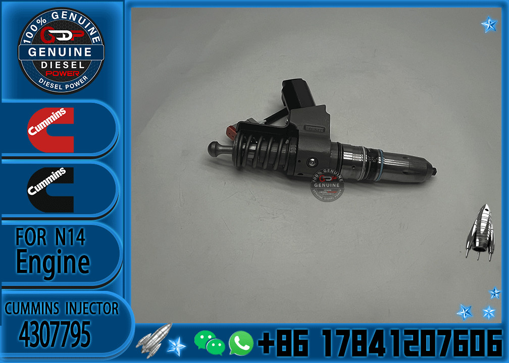 Common Rail Fuel Injector 4307795 3411767 3411759 3411381 For Cummins QSN14 N14 Engine