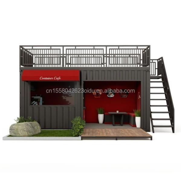 Luxury Shipping Container Bar 20FT Container Coffee Shop and Restaurant with