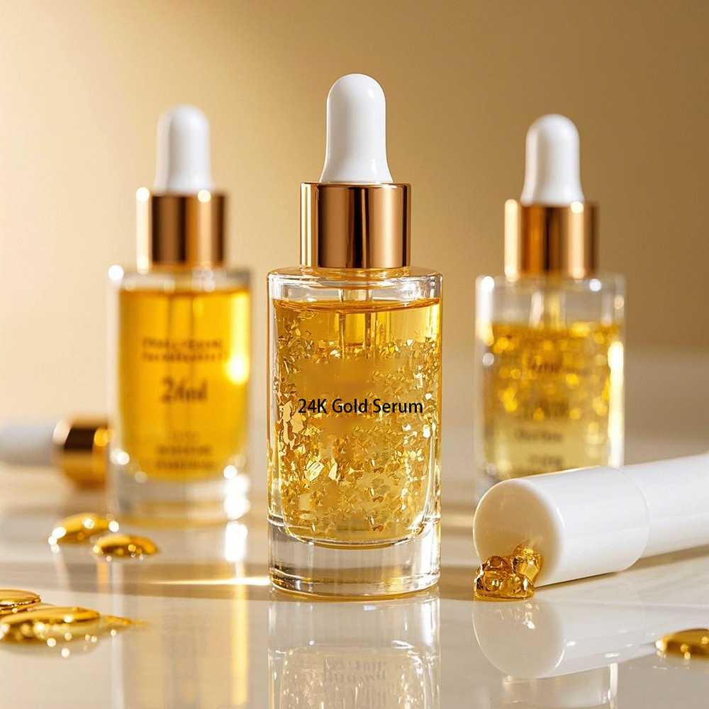 24k Gold Serum Facial Essence Whitening Skin Care Products Collagen Serums Face Organic Vitamin C