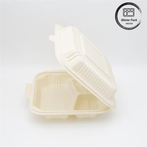  600ml Biodegradable Disposable Food Containers Eco-Friendly Lunch Box With Lid Manufactures