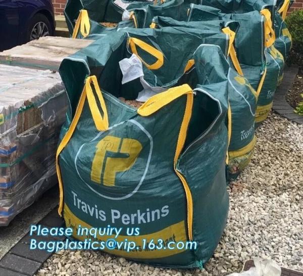 PP jumbo bag/ big bag/ton bag for sand, building material, chemical, fertilizer,