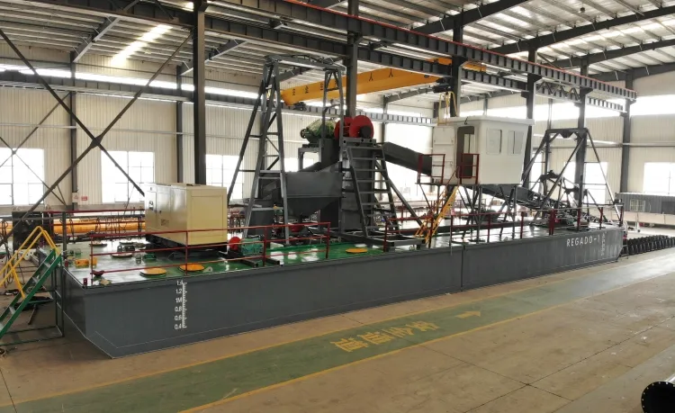 2025 High Efficiency Gold 60 Bucket Chain Dredger for Sand Mining and Dredging 200 m3/h