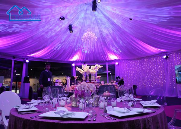 Large Portable Aluminium Pagoda Tent Waterproof For Outdoor Parties Wedding