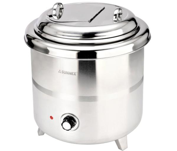 Stainless Steel Electronic Soup Kettle Adjustable Temperature Control Knob 10Ltr