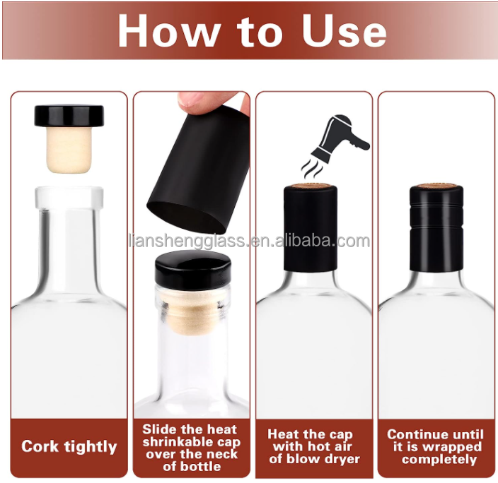 Glass Bottles for Customized Design Liquor Vodka 500ml 750ml Spirit Whisky Brandy