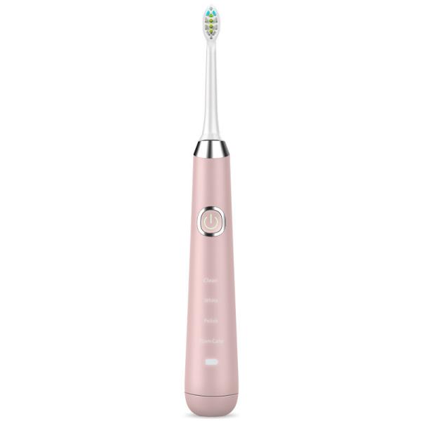 Waterproof IPX7 Low Noise Sonic Electric Toothbrush with Four Smart Working
