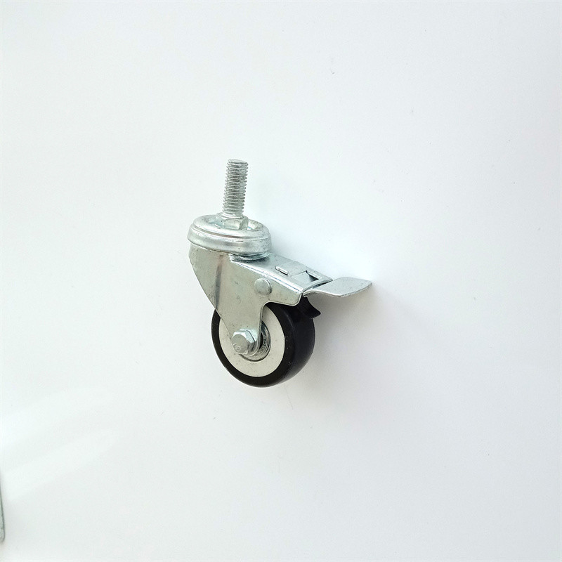 Industrial Cart Medium Duty Caster Wheels 100mm 75mm Orange PVC