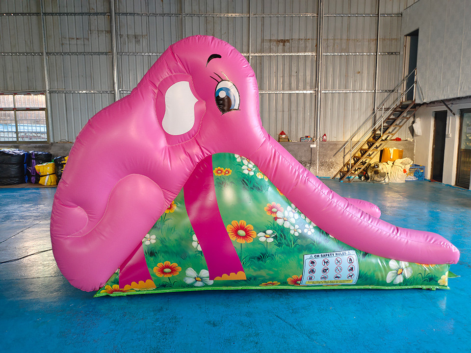 Elephant Themed 3.5x1.8x2.5m Inflatable Water Slides Digital Printing Water Jump House With Slide