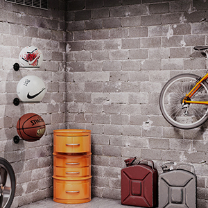 Universal Space-Saving Ball Rack High Carbon Steel Stamping Process Durable Material