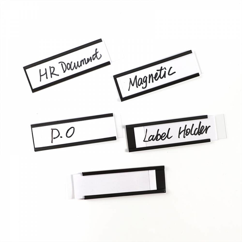 Plastic C Channel Magnetic Label Holder Multipurpose For Cabinet Locker