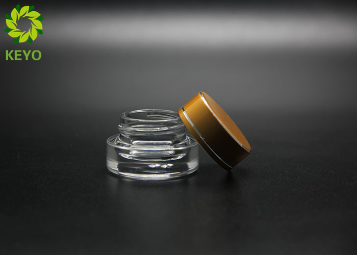 3g Thick Bottom Clear Glass Eyecream Jar With Aluminim Lid