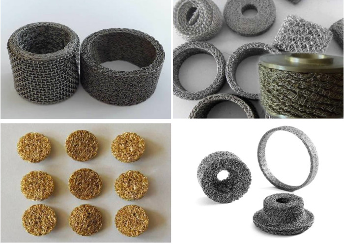 0.2mm Stainless Steel Compressed Knitted Wire Mesh Abrasion Resistance 1500r/min 110kg