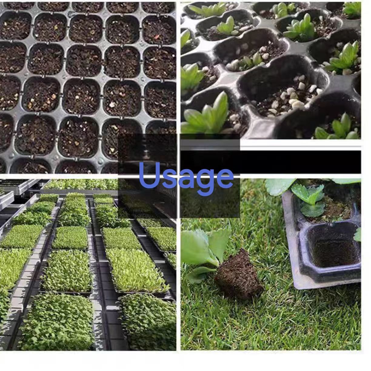 104 Cells Hole Nursery Seedling Tray Planting Plastic Nursery Tray For Garden