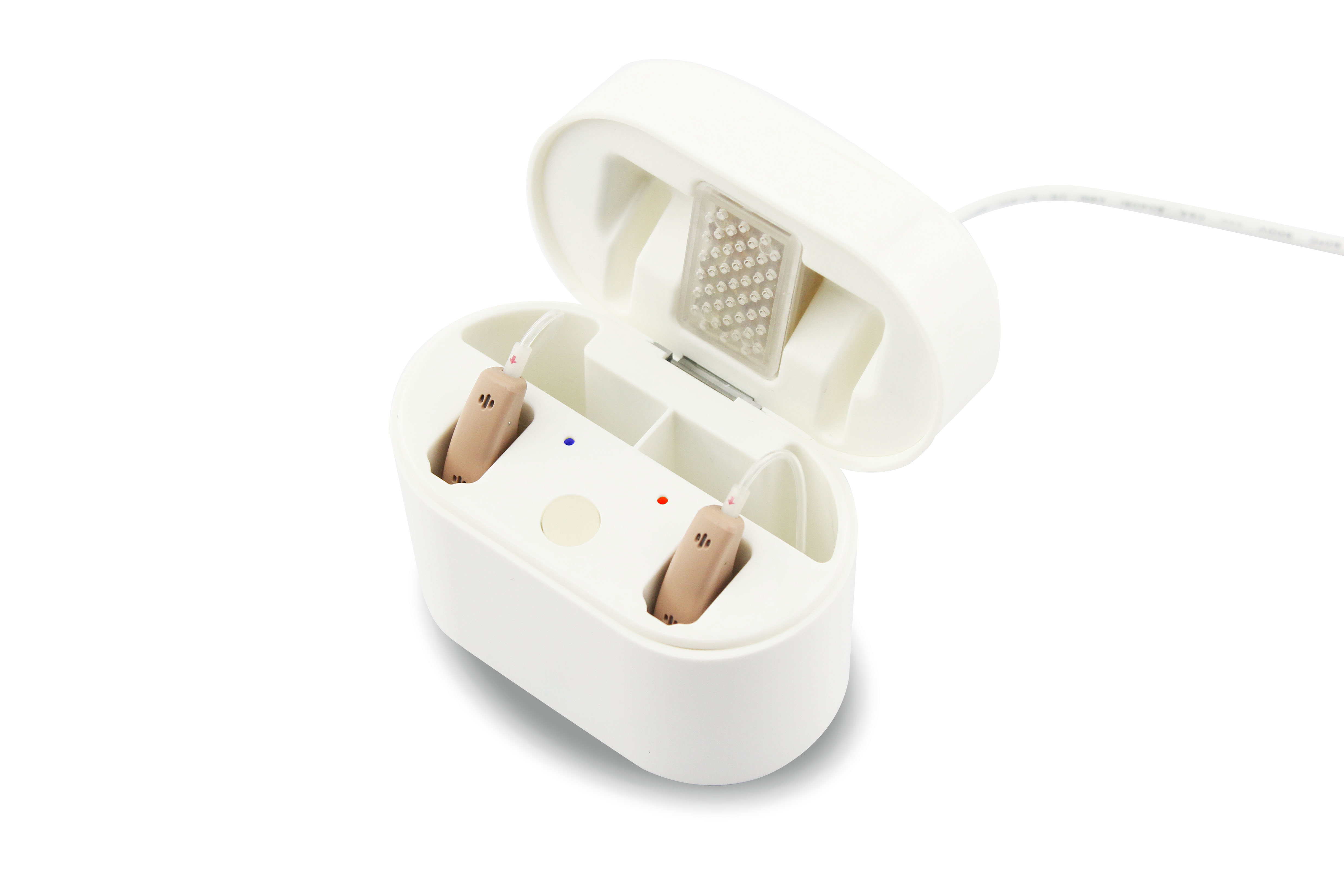 Gray Self Fitting Hearing Aids 4 Channels Programmable Hearing Amplifiers