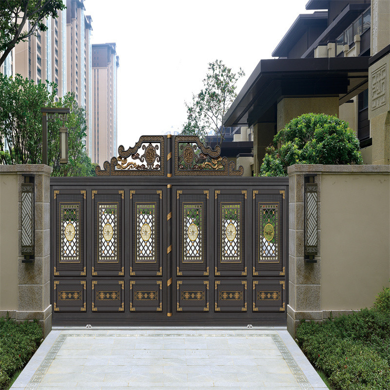 Waterproof Metal Aluminium Fence Gate Driveway Residential Anti Theft