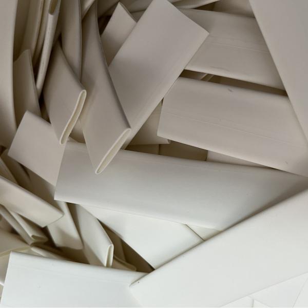 12.7mm White Dual Wall Heat Shrink Tubing , White Adhesive Lined Polyolefin