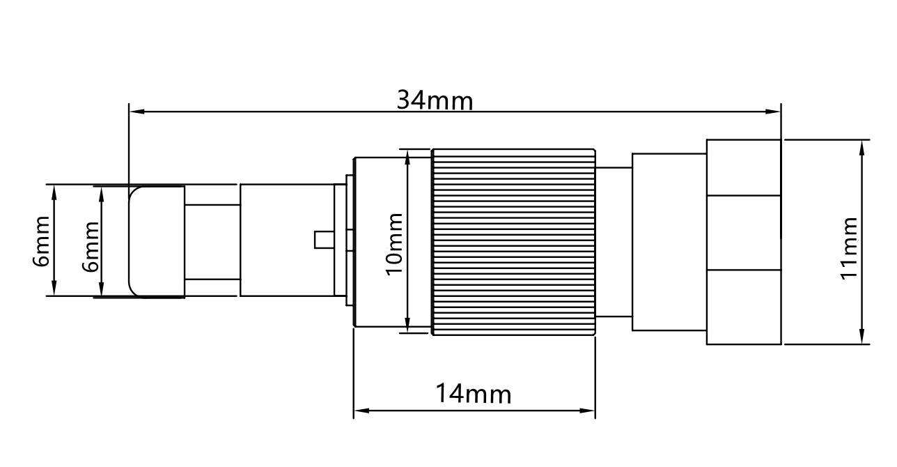 Fc / Upc Single Mode Fiber Attenuator Fixed Male Female