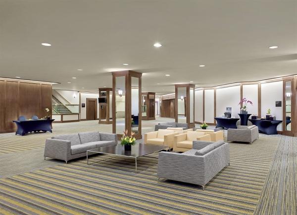 Luxury 5 Star Hotel Lobby Furniture Fabric Sofa Stainless Steel Frame Ebony