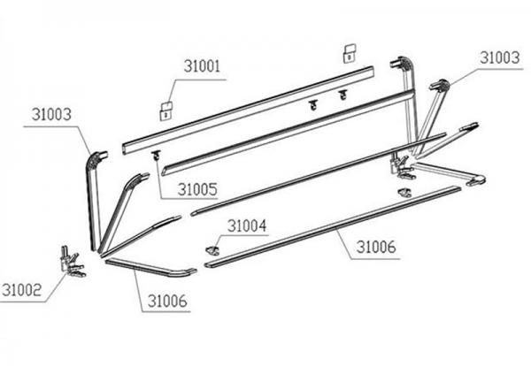 European Stype Retractable Aluminium Window Awning Window Awning Parts