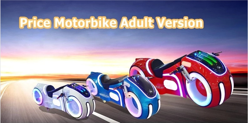 SGS Motorcycle Game Machine Remote Control Music Amusement Adults Prince Moto Rides