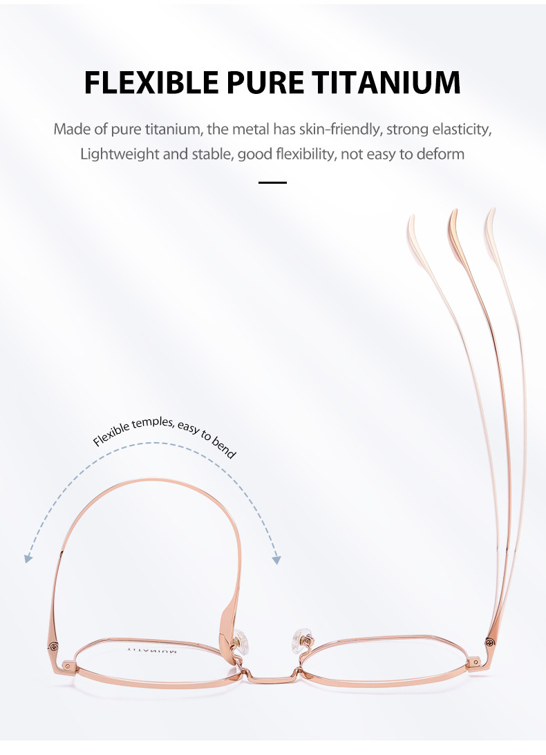 Geometric Round Full Rim Titanium Eyeglasses Prescription Trend
