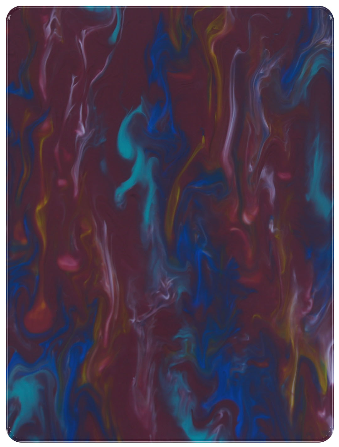 Mix Colored Oil Painting Acrylic Sheet 1/8 inch For Decoration