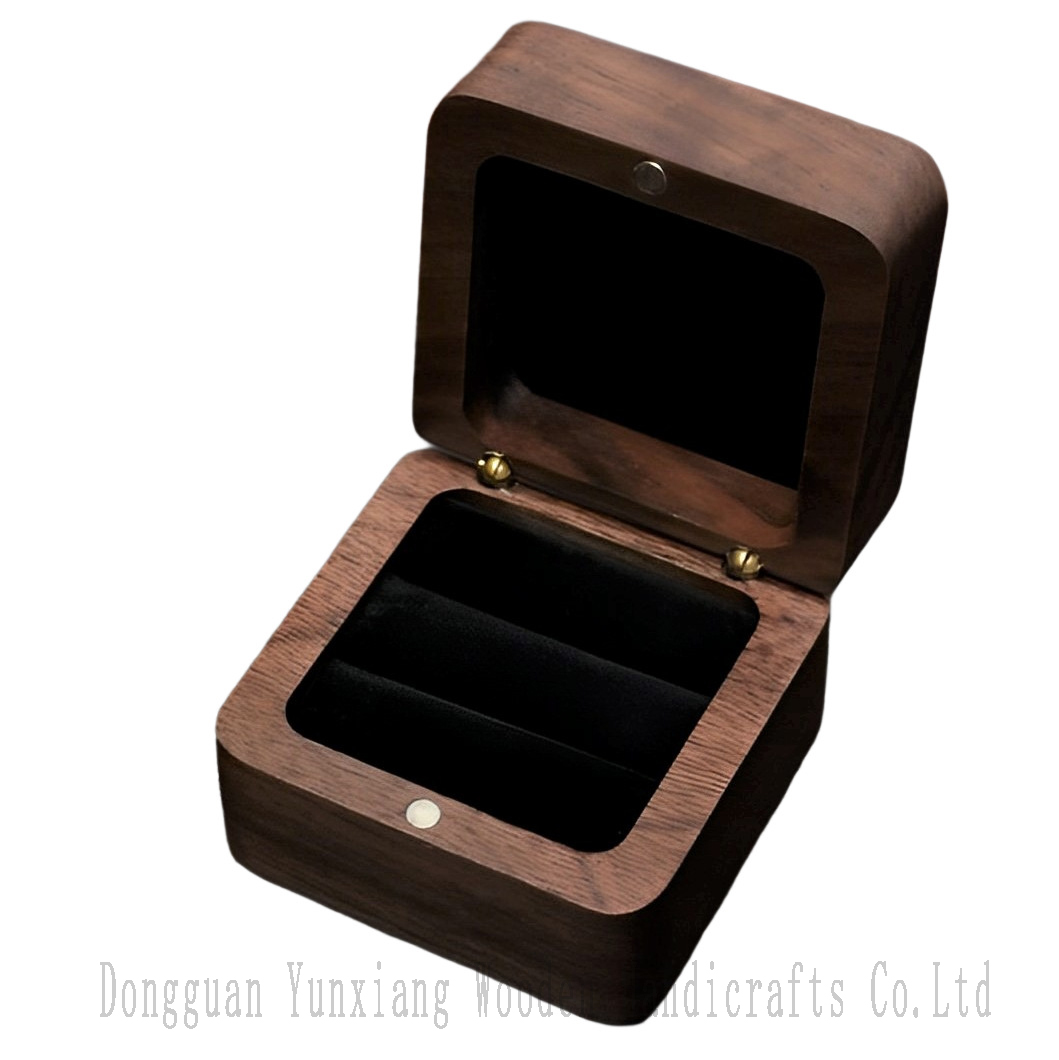 Wooden Jewelry Storage Box Portable Desktop Cabinet Organizer for Home Office Counter Craft