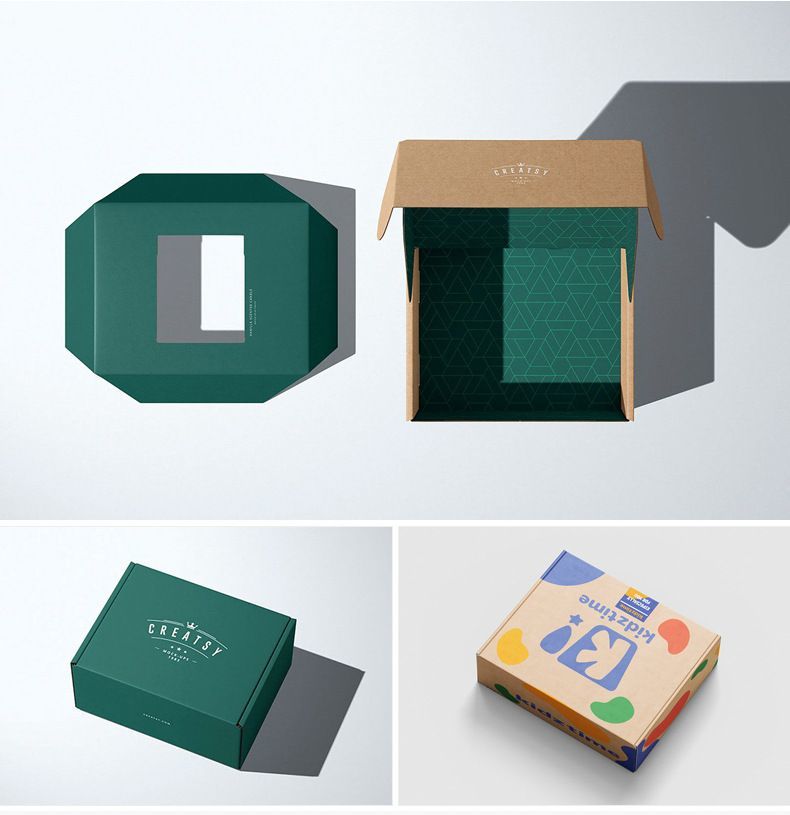 Custom Retail Logo Color Paper Mailing Product Gift Box Printed Corrugated Folding Shipping Kraft Mailer Packaging Cardboard Boxes for Christmas Xmas
