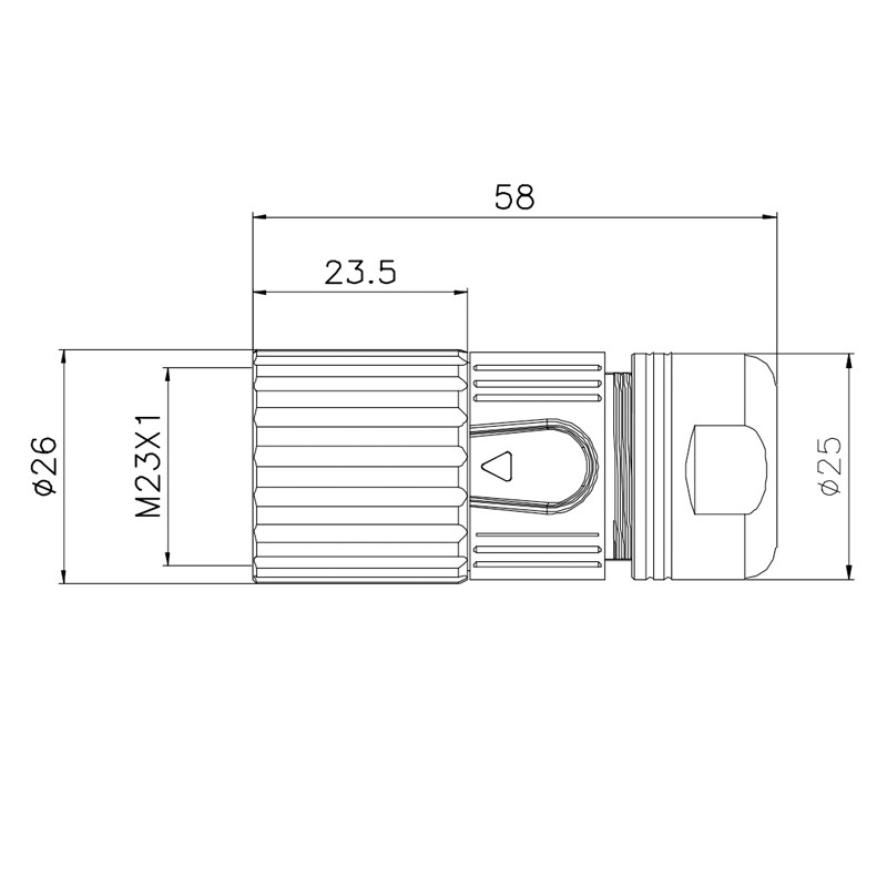 Power Straight Plug Connector 4 6 7 9 12 16 17 19pin IP67 M23 12 Pin Male Female Connector
