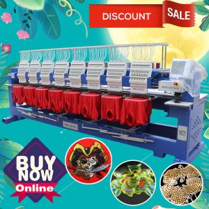 2020 HOT! new condition 8 head tajima type high speed embroidery sewing machine cheaper than tajima embroidery machine