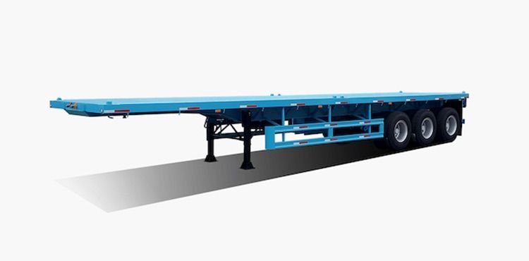 3 Axles 40FT Flatbed Semi-Trailer with BPW Axle 12t and Mechinical Suspension for Efficient Heavy Cargo Transportation