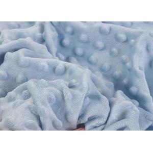 Polyester Embossed Cuddle Minky Plush Fabric For Baby